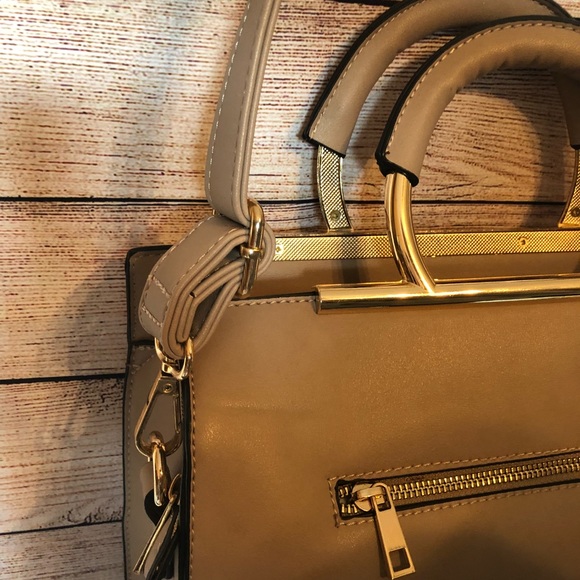 Pink & Tan Color Block Crossbody Purse - Picture 7 of 7